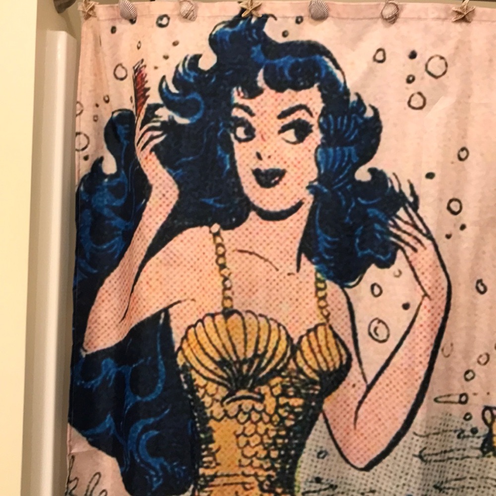 Mermaid shower curtain